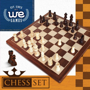Chess Set - 12" Walnut