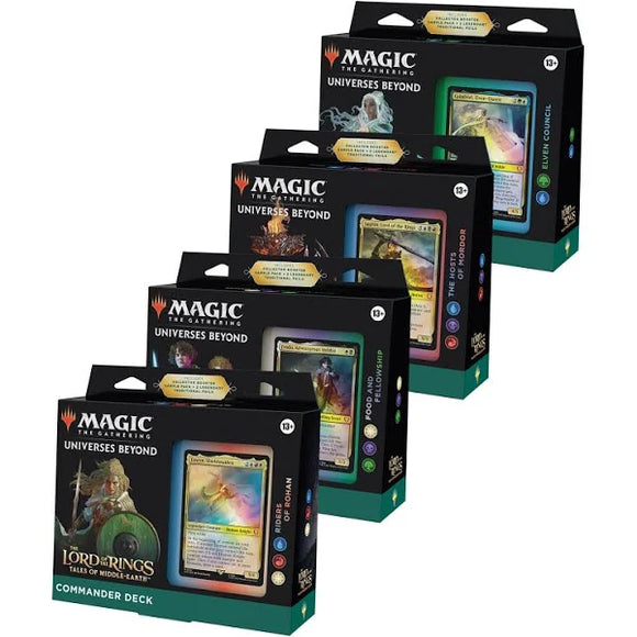 Magic the Gathering: Lord of the Rings - Tales of Middle Earth Commander Decks Set of 4
