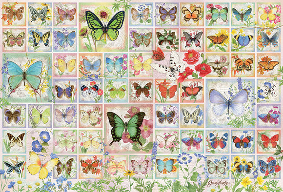 Puzzle: 2000 Butterflies and Blossoms
