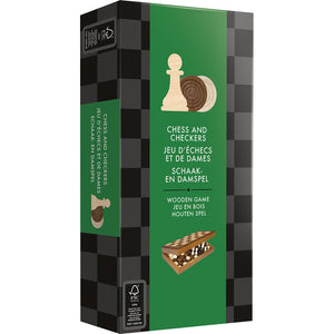 Chess & Checkers - Wood Folding Version