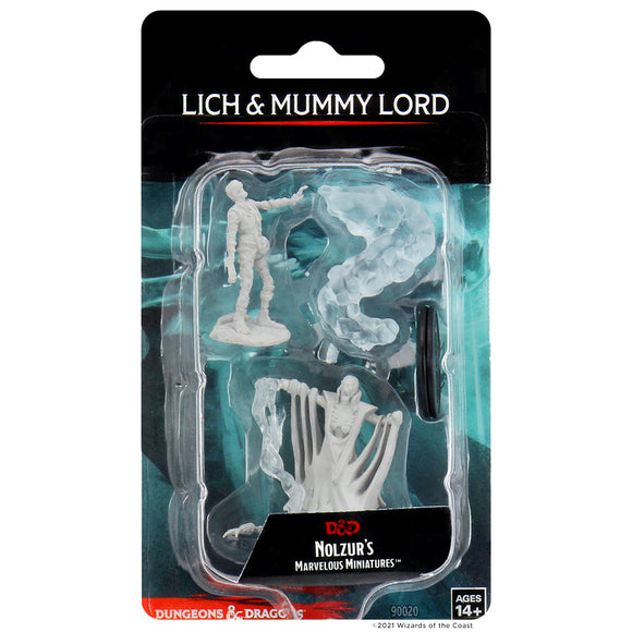 D&D Unpainted Mini: Lich & Mummy Lord