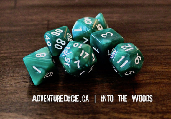 Into the Woods Dice Set