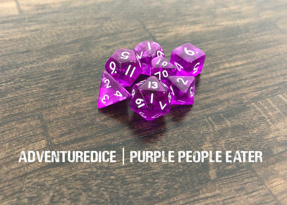 Purple People Eater Dice Set