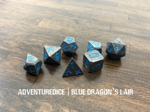Blue Dragon's Lair Metal Dice Set