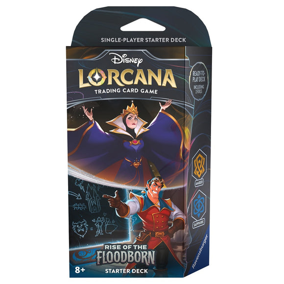 Disney Lorcana: Rise of the Floodborn Starter Deck (Amber & Sapphire) [Local Pickup Only]