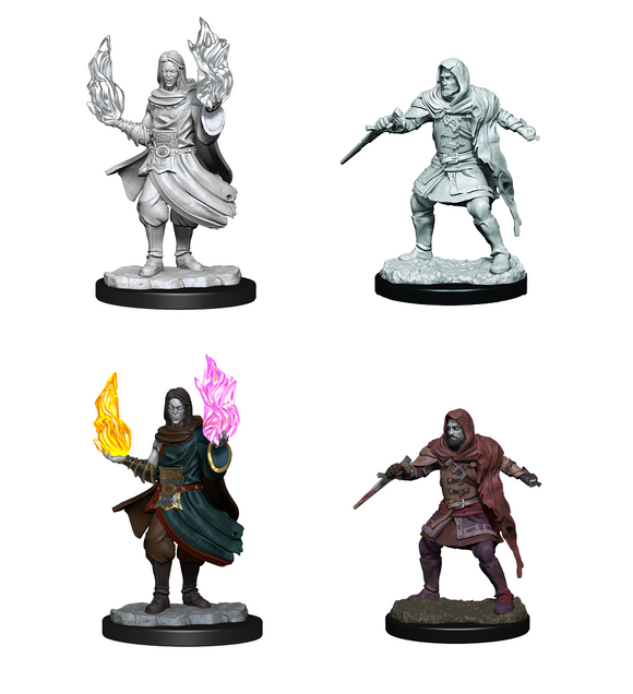 D&D Critical Role Unpainted Mini: Hollow One Rogue and Sorcerer