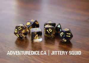 Jittery Squid Dice Set