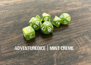 Mint Creme Mini Dice Set