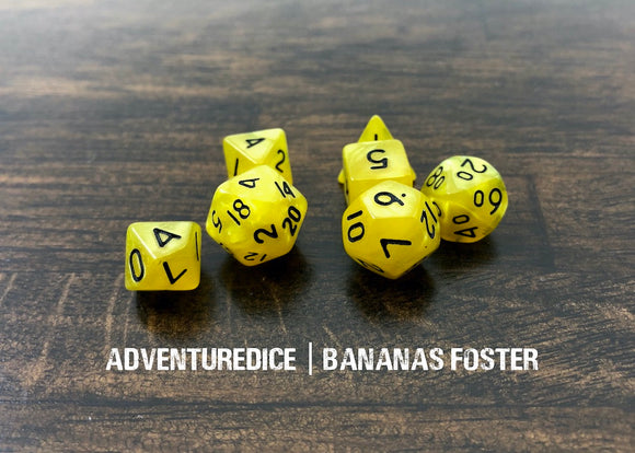 Bananas Foster Mini Dice Set