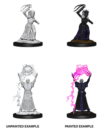 D&D Unpainted Mini: Drow Mage/Drow Priestess