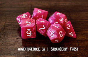 Strawberry Frost Dice Set