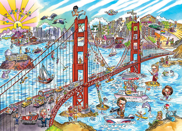 Puzzle: 1000 DoodleTown: San Francisco