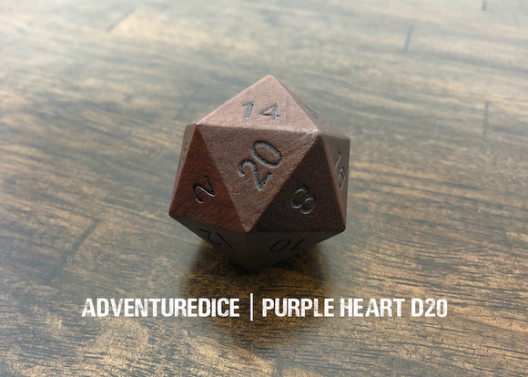 Purple Heart D20 Lumber Nugget
