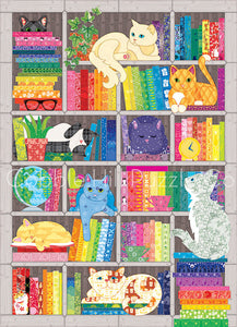 Puzzle: 1000 Rainbow Cat Quilt