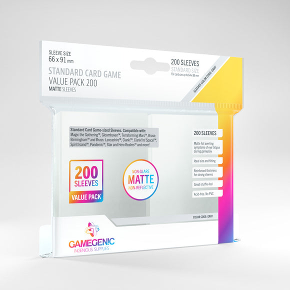 Sleeves: Gamegenic Matte Standard Card Game Value Pack