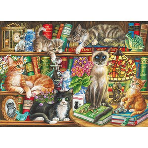 Puzzle: 1000 Puss In Books