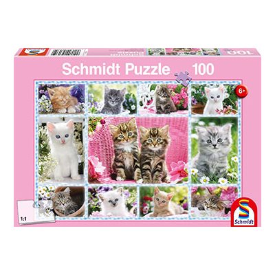 Puzzle: Child 100 Kittens