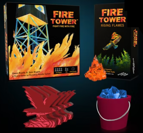 Fire Tower 2nd Edition + Rising Flames Deluxe Expansion Bundle (Kickstarter Edition)