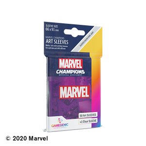 Marvel Champions: Sleeves - Marvel Logo Purple