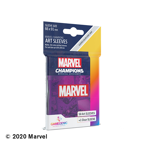 Marvel Champions: Sleeves - Marvel Logo Purple