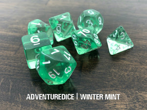 Winter Mint Dice Set