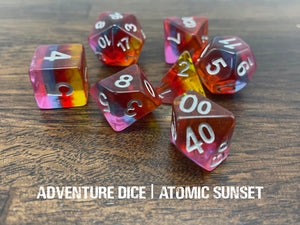 Atomic Sunset Dice Set