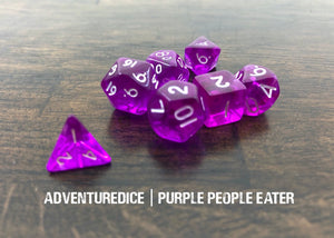 Purple People Eater Mini Dice Set
