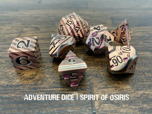 Spirit Of Osiris Premium Metal Dice Set