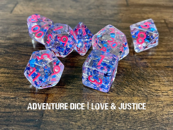 Love and Justice Dice Set