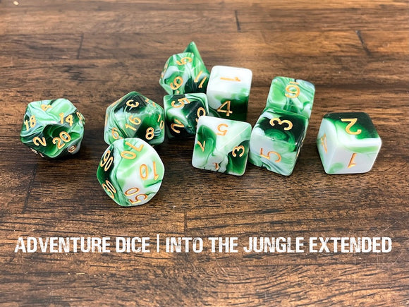 Into the Jungle Extended Dice Set