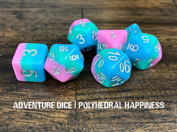 Polyhedral Happiness Dice Set