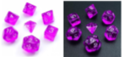 7 Die-Set: Mini Purple Translucent