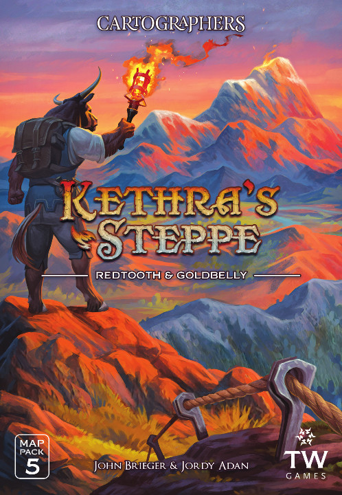 Cartographers Heroes Map Pack 5: Kethra's Steppe - Redtooth & Goldbelly