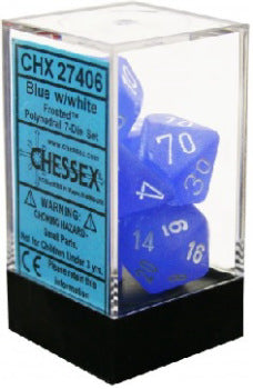 Frosted 7-Die Set Blue/White