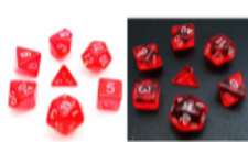 7 Die-Set: Mini Red Translucent