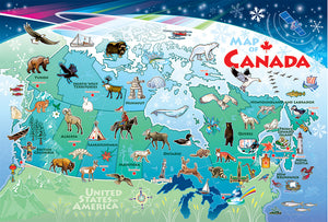 Puzzle: 48 Map of Canada  - Floor Puzzle